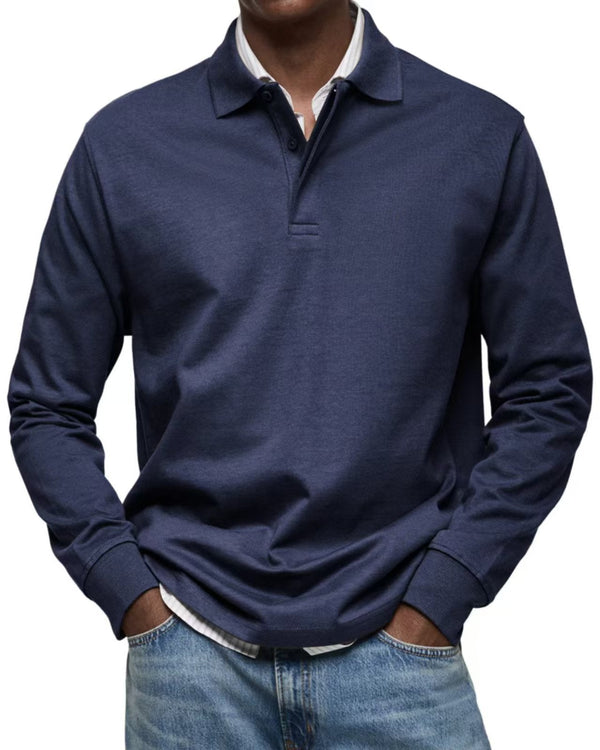 Milan Long Sleeve Polo – Tijdloos, Comfortabel & Verzorgd