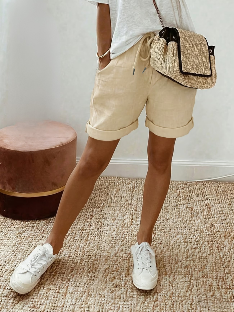 Mira | Linnen-Look Short