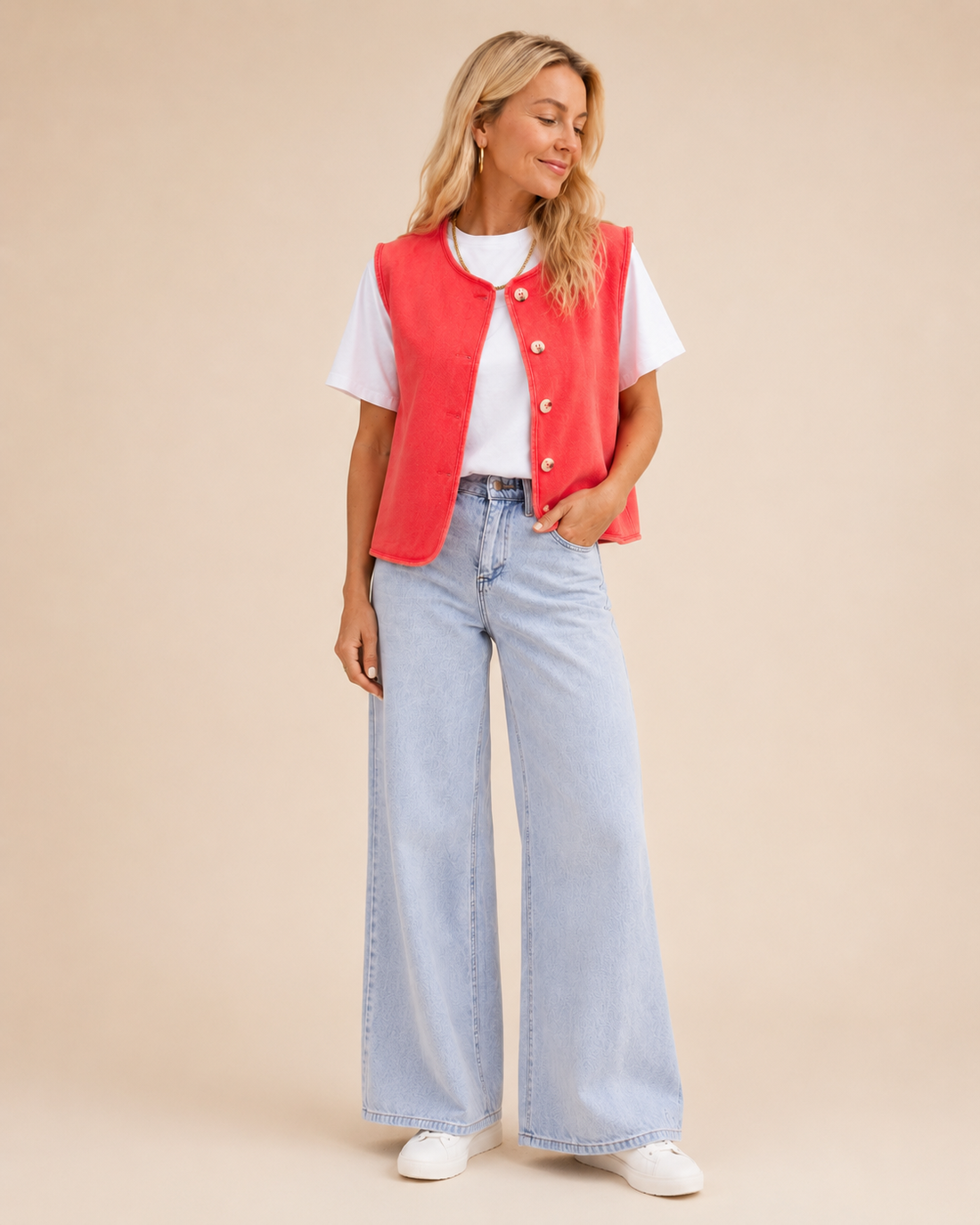Rosalie Gilet – Elegant, Vrouwelijk & Zomers
