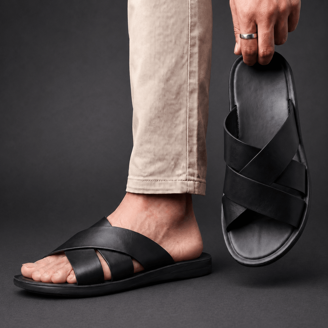 Lorenzo Leren Sandalen – Verzorgd, Comfortabel & Zomers