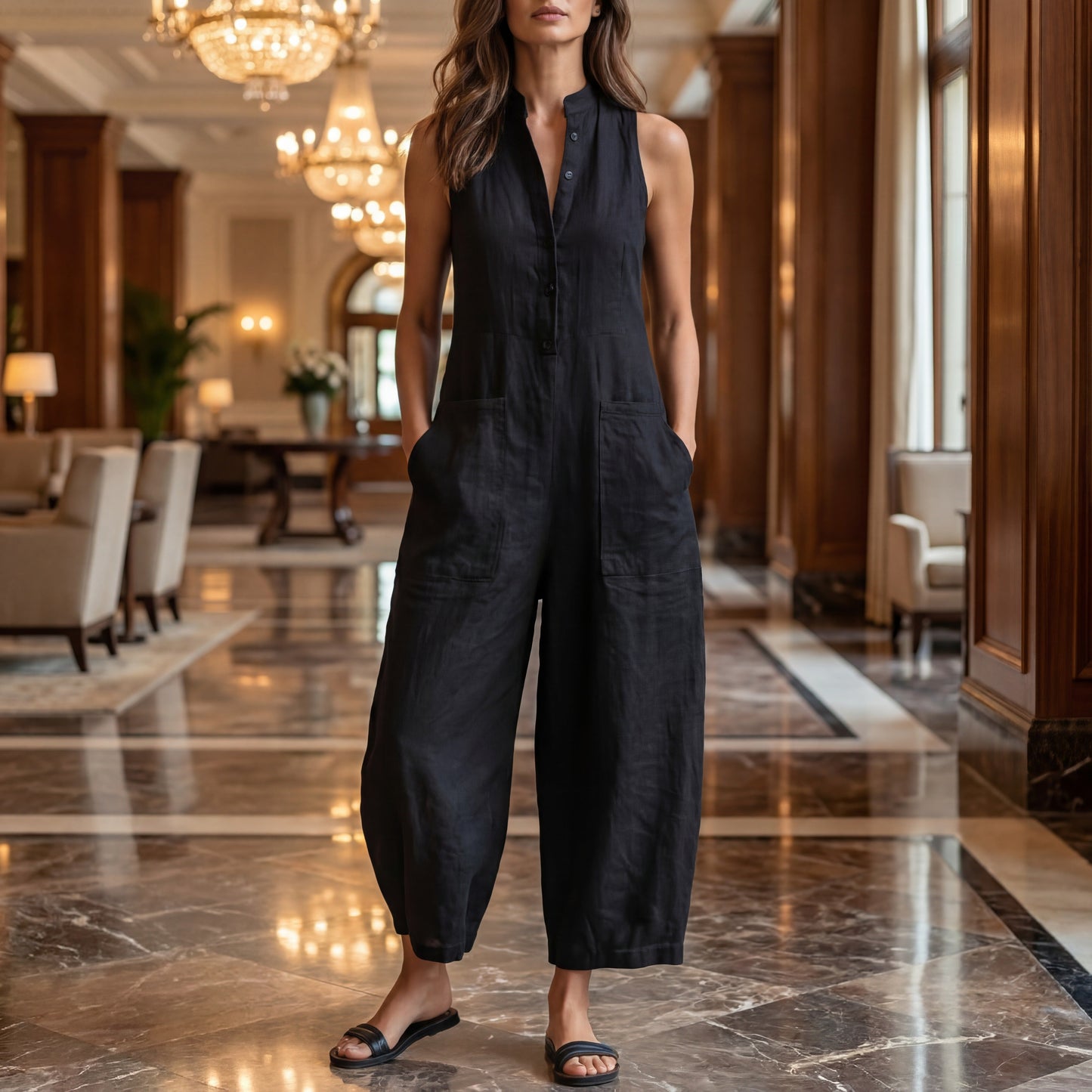 Feline | Wide Leg Jumpsuit