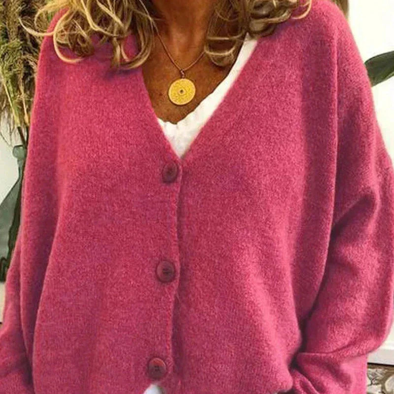 Detail van het breisel van de Shannon cardigan