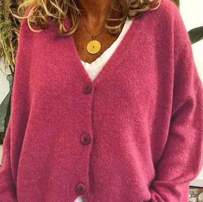 Detail van het breisel van de Shannon cardigan