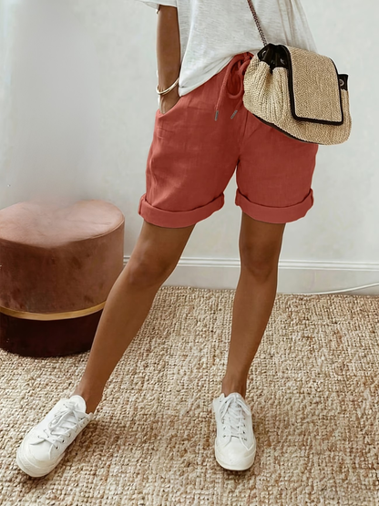 Mira | Linnen-Look Short