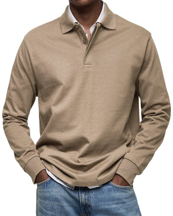 Milan Long Sleeve Polo – Tijdloos, Comfortabel & Verzorgd