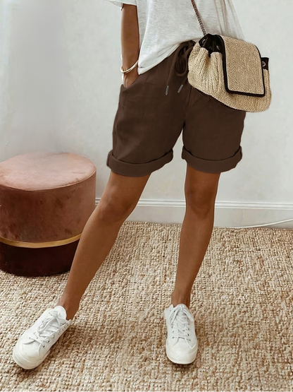 Mira | Linnen-Look Short