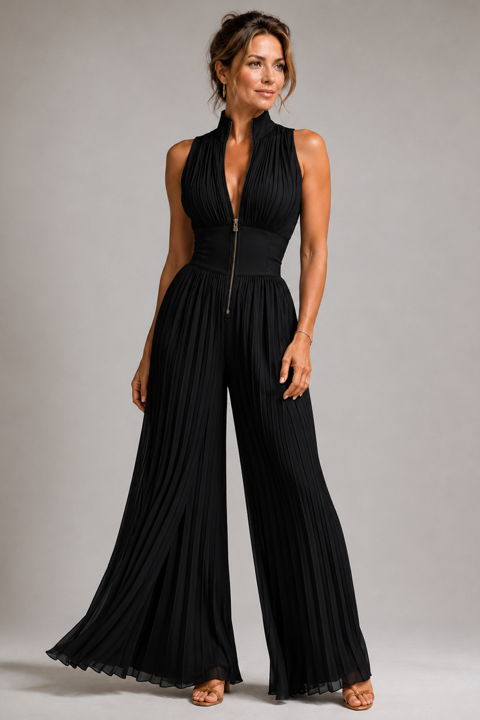 Amara | Geplooide Jumpsuit