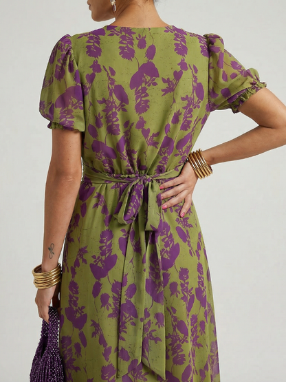 Vianne | Floral Midi-Jurk