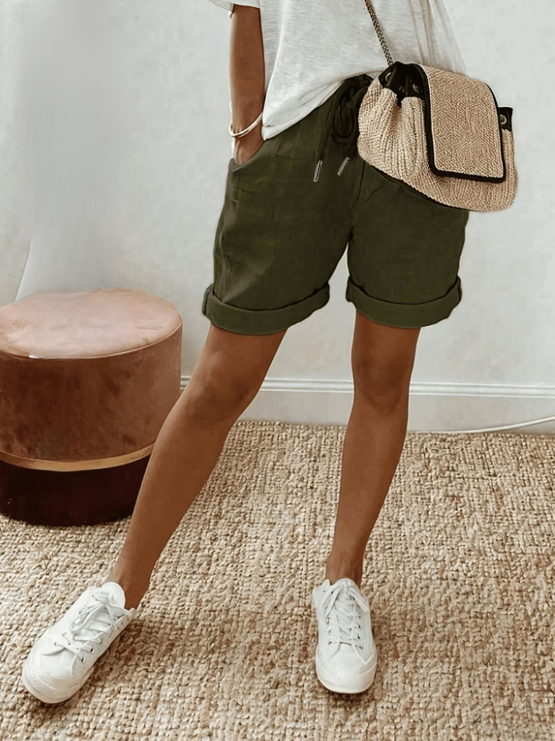 Mira | Linnen-Look Short