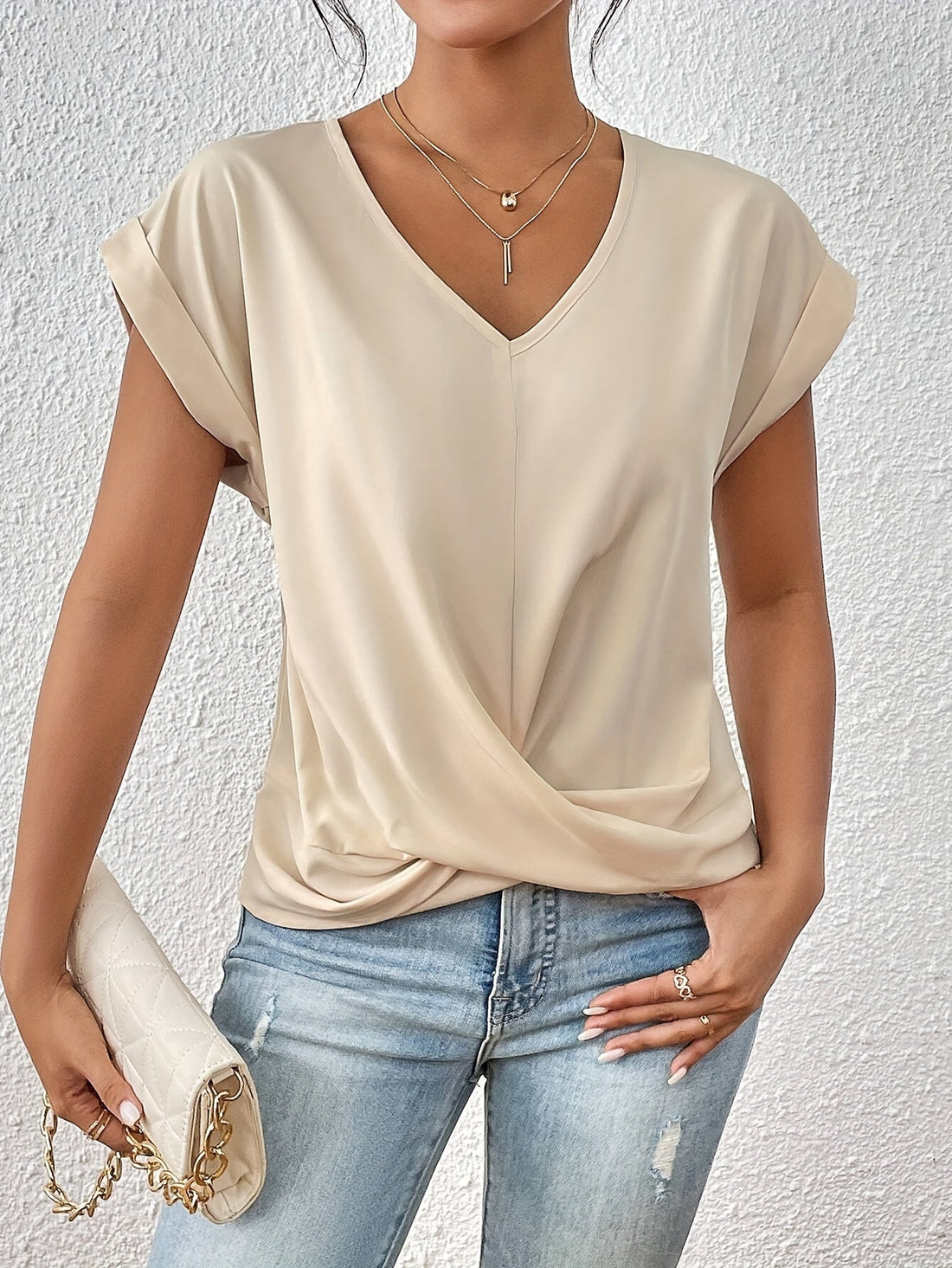 Elira Twist Top – Vrouwelijk, Comfortabel & Moeiteloos Stijlvol