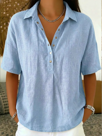 Lina | Knoopdetail Blouse