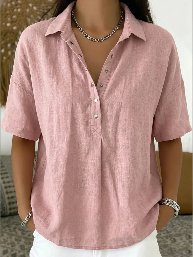 Lina | Knoopdetail Blouse