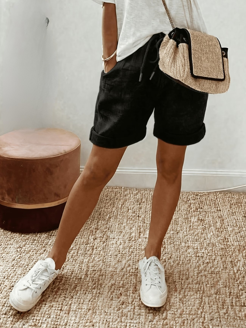 Mira | Linnen-Look Short