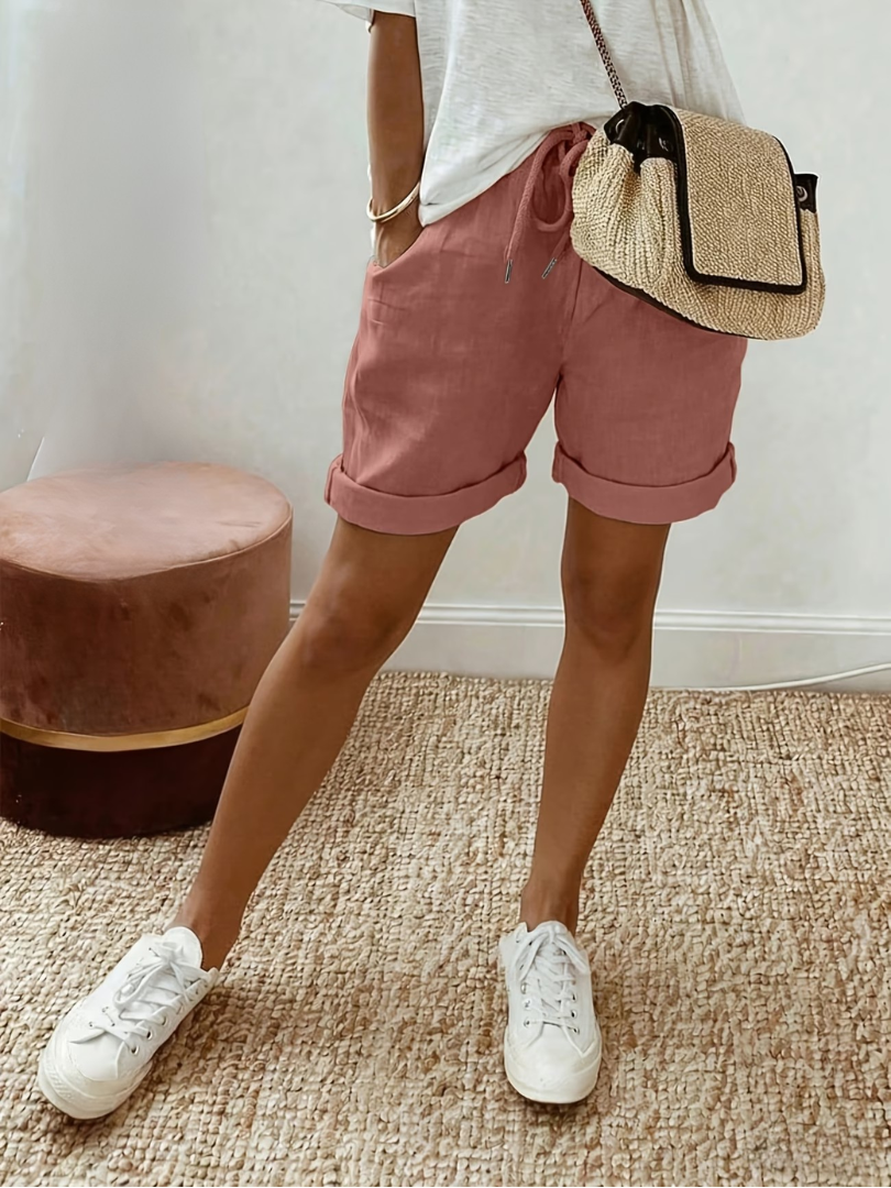 Mira | Linnen-Look Short