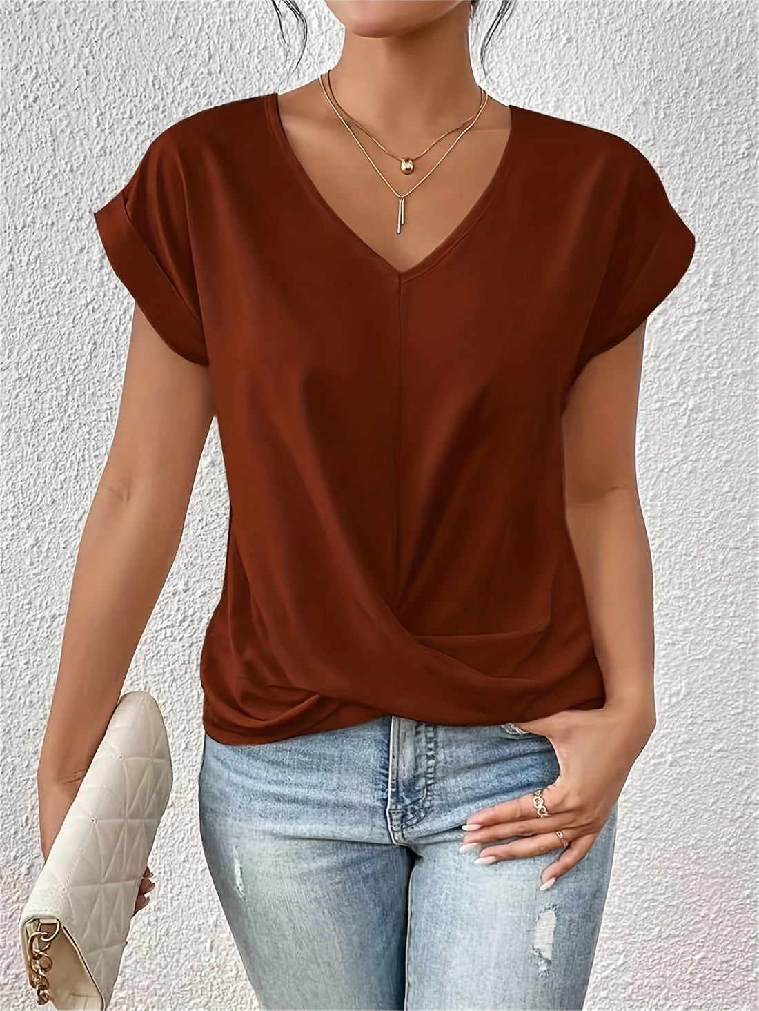 Elira Twist Top – Vrouwelijk, Comfortabel & Moeiteloos Stijlvol
