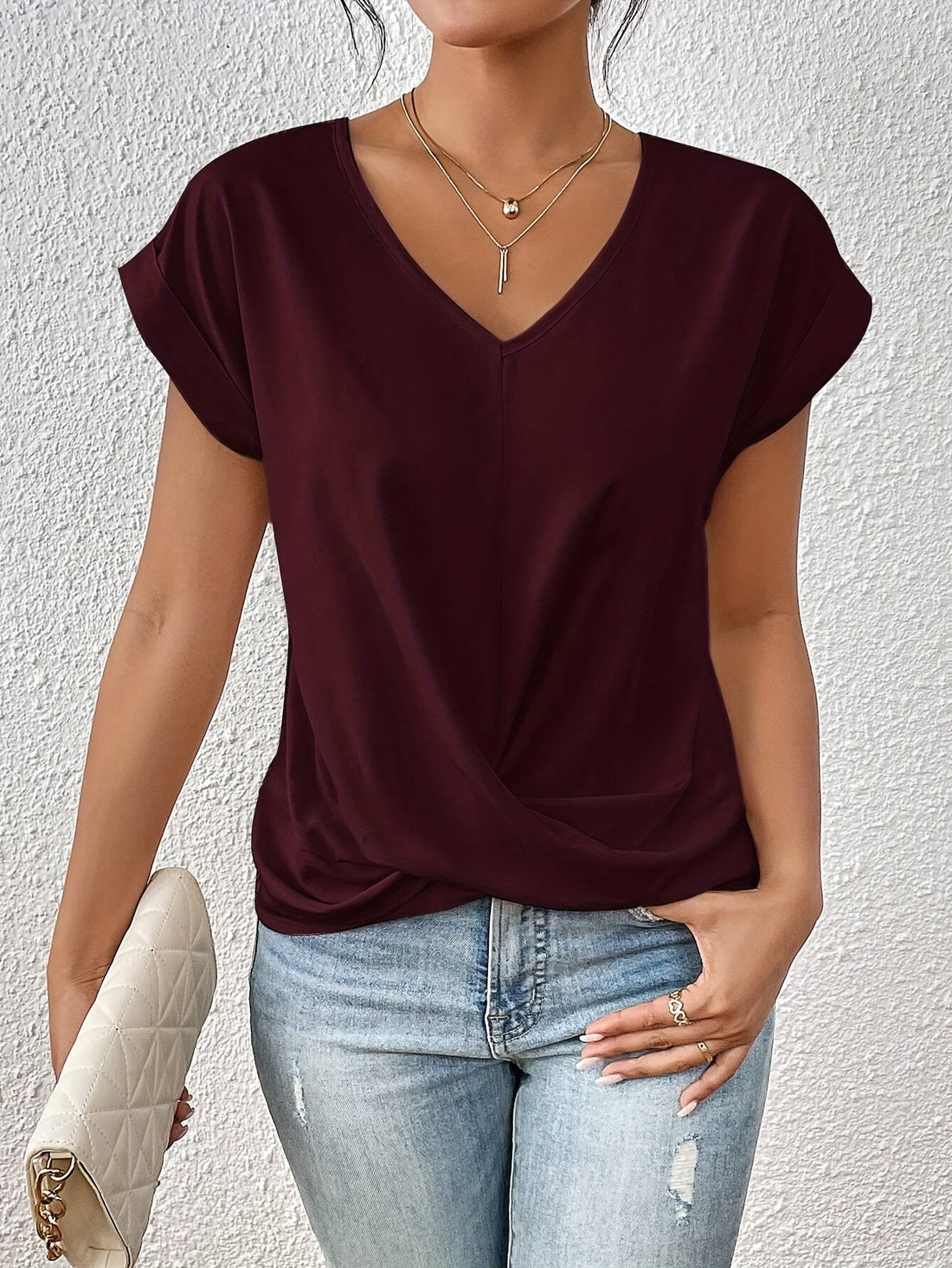 Elira Twist Top – Vrouwelijk, Comfortabel & Moeiteloos Stijlvol
