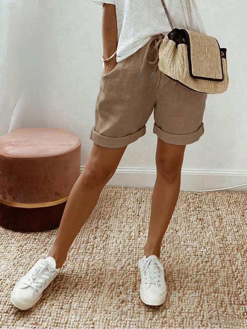 Mira | Linnen-Look Short