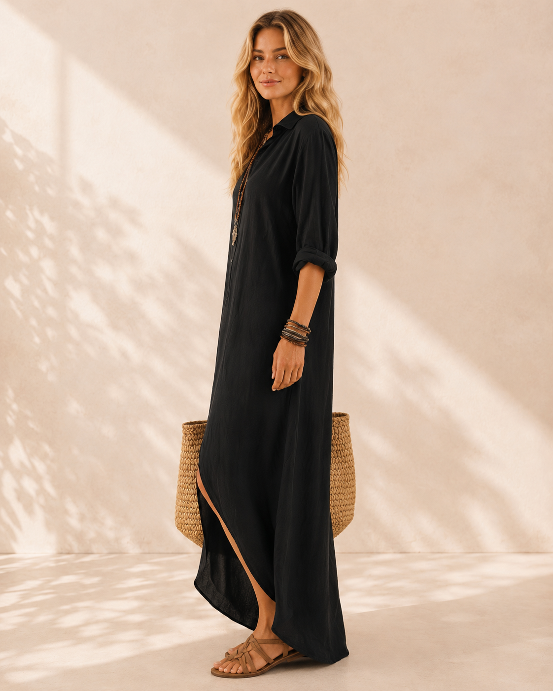 Amara | Luchtige Maxi Blousejurk