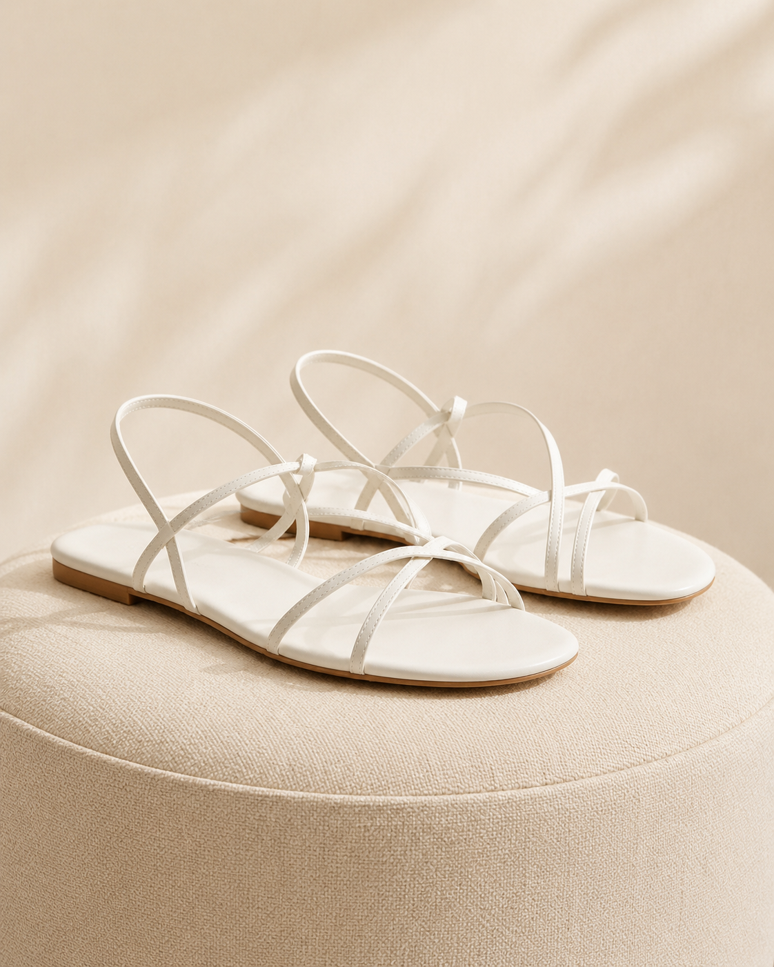 Livia™ | Elegante Leren Kruisband Sandalen