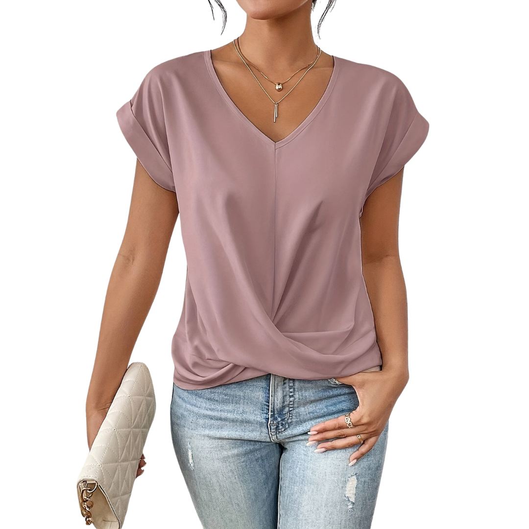 Elira Twist Top – Vrouwelijk, Comfortabel & Moeiteloos Stijlvol
