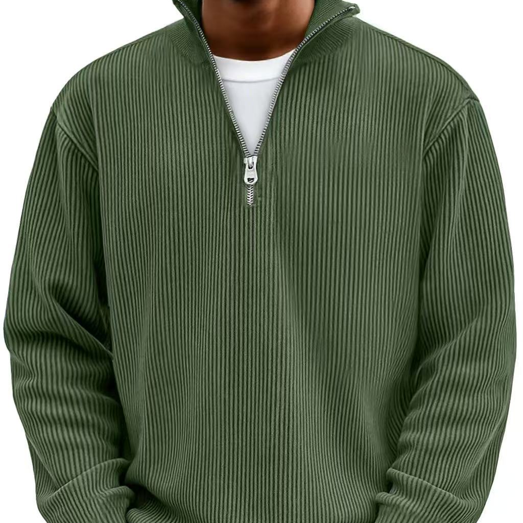Enzo Rib Half Zip Trui – Warm, Modern & Veelzijdig