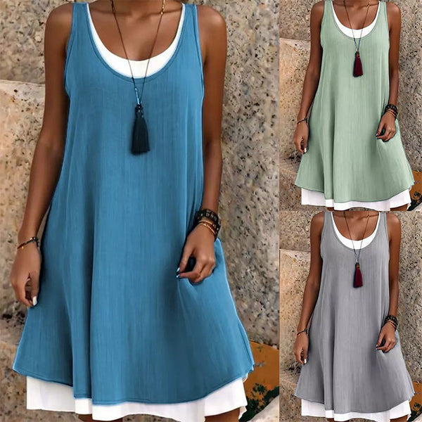 Jolie Mouwloze Jurk – Luchtig, Comfortabel & Moeiteloos Stijlvol