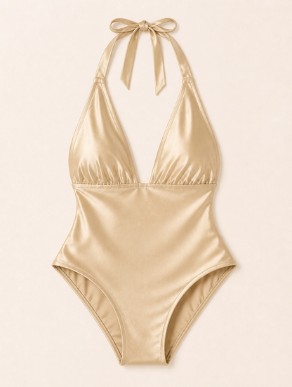 Odette™ | V-Hals Halter Badpak