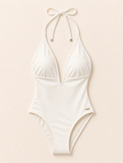 Odette™ | V-Hals Halter Badpak