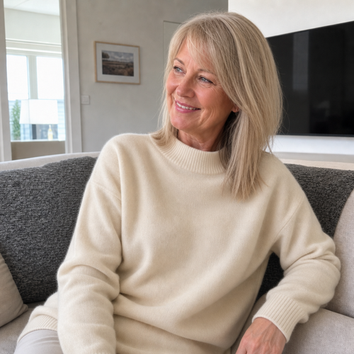 Manon Zachte Gebreide Trui – Warm, Verfijnd & Tijdloos