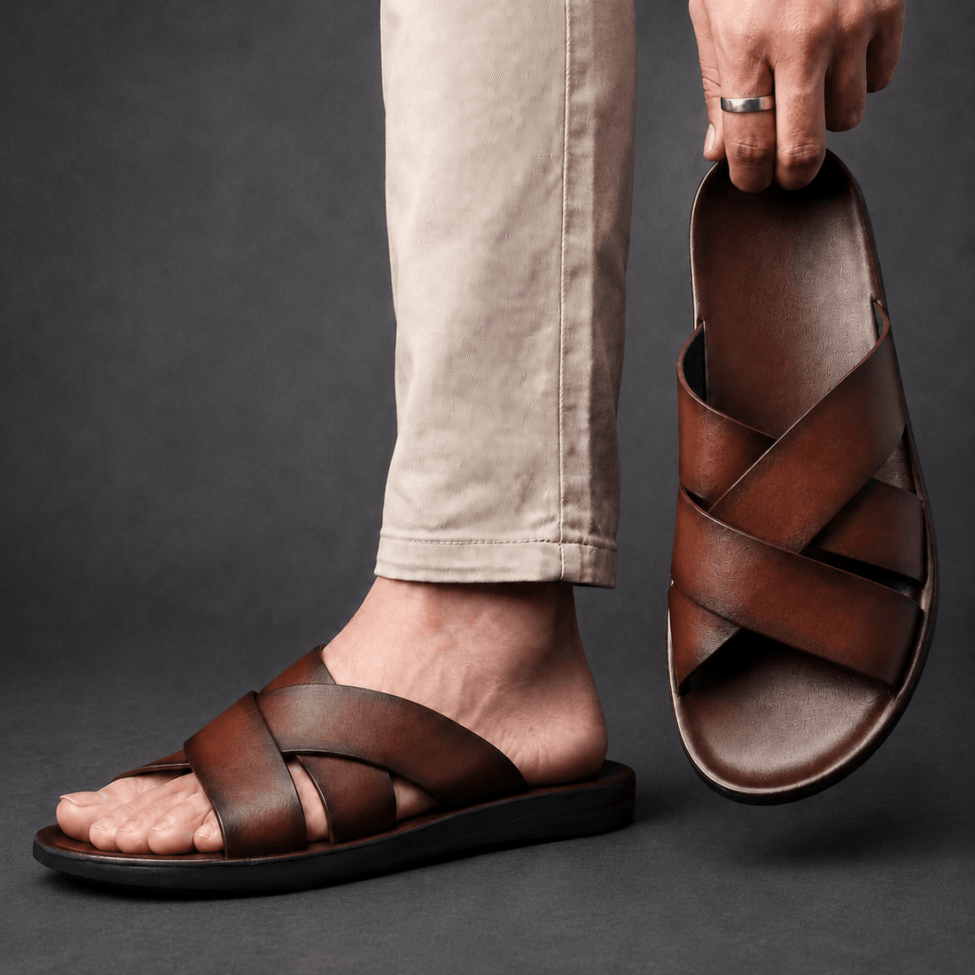 Lorenzo Leren Sandalen – Verzorgd, Comfortabel & Zomers